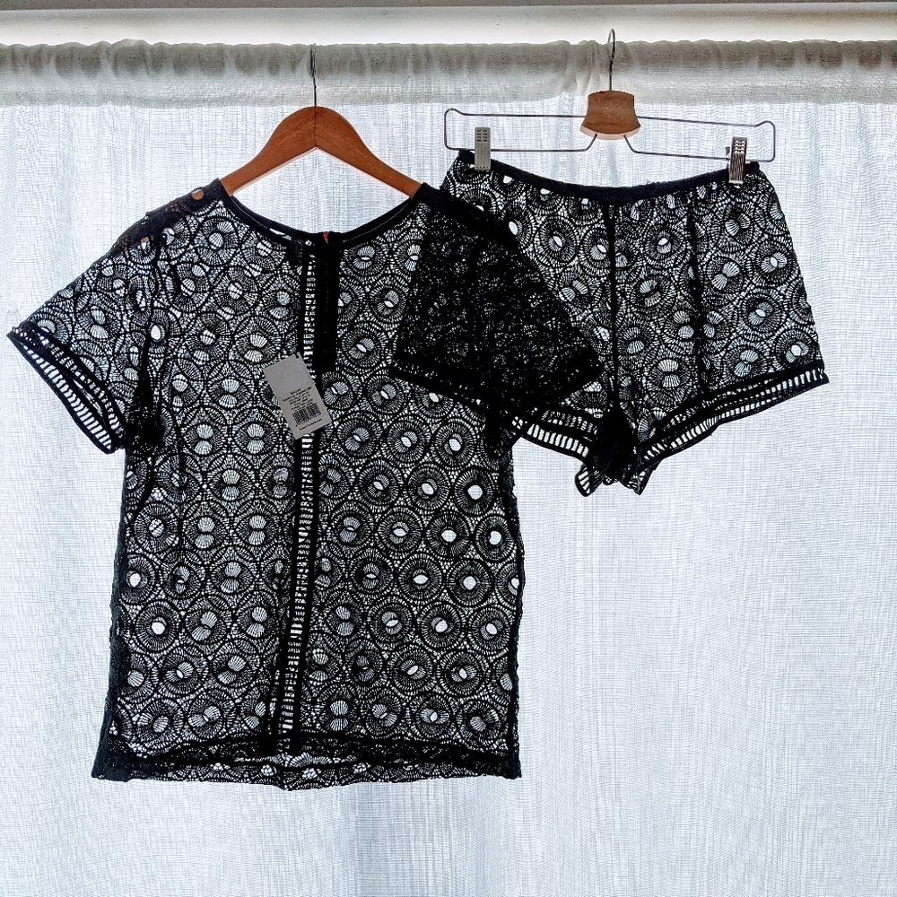 NWT Bluebella top and short lace loungewear set 8